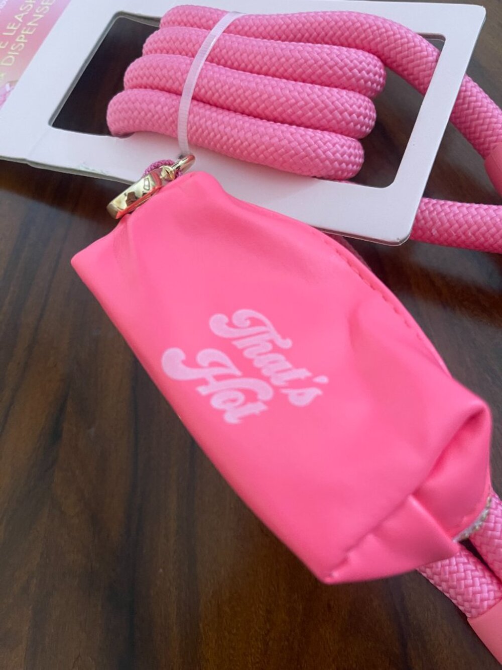 “That’s Hot” Paris Hilton Pink Dog Leash 💕 Cute Y2K Pet Set - Picture 2 of 5